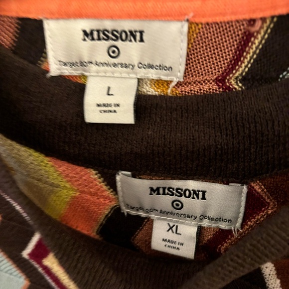 Missoni for Target 20th Anniversary Collection Zigzag Sweater Dress Set L XL - Picture 2 of 6